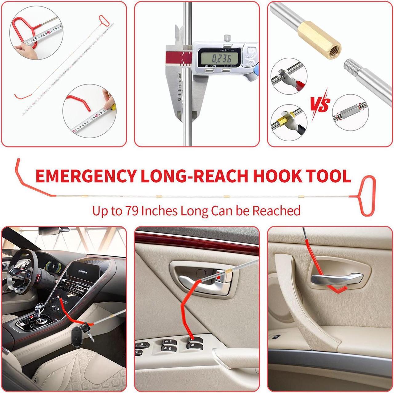 Alt view image 4 of 5 - 58PCS Professional Emergency Auto Tool Window-Car Door Open Universal Kits US