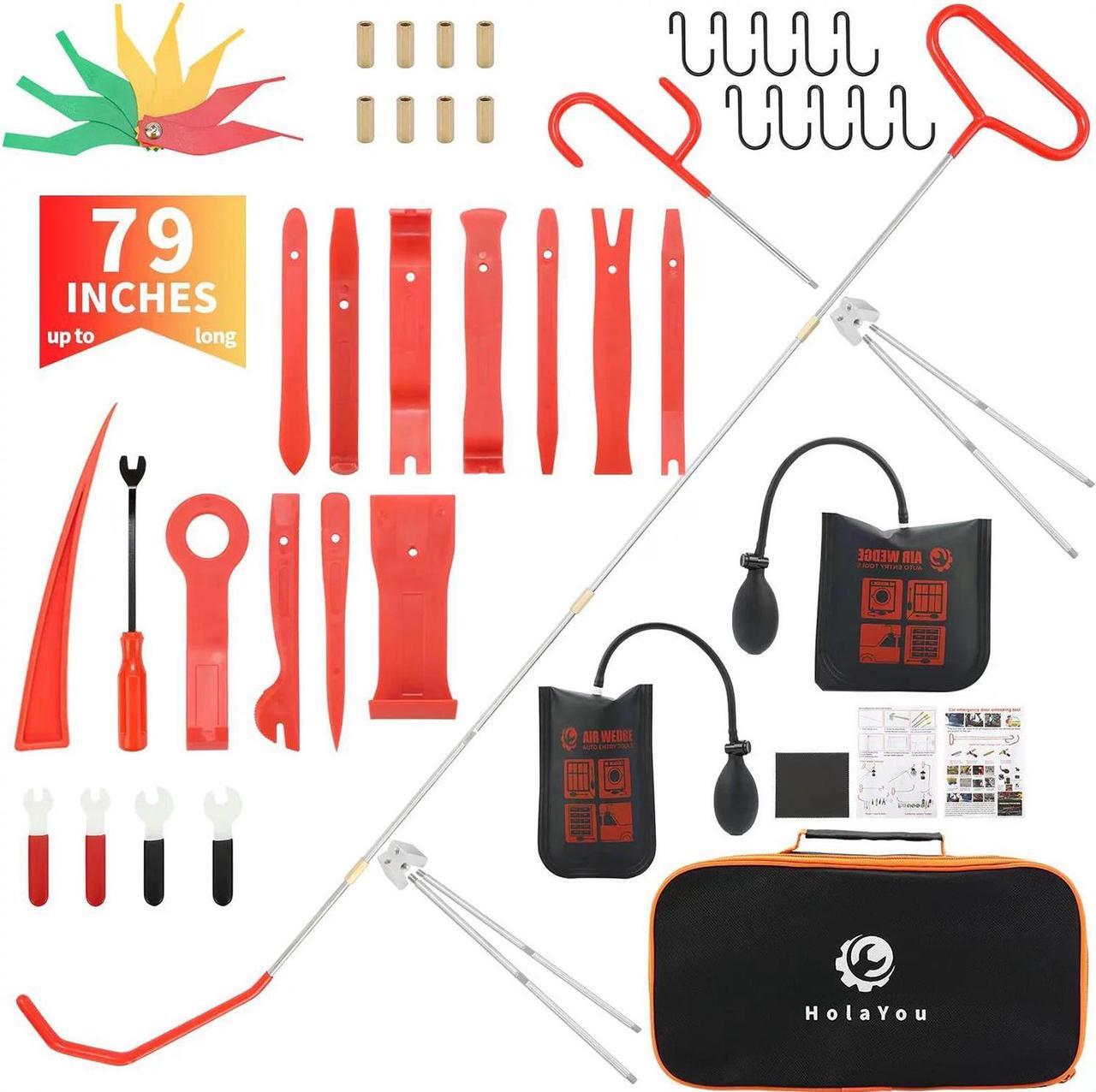Alt view image 2 of 5 - 58PCS Professional Emergency Auto Tool Window-Car Door Open Universal Kits US