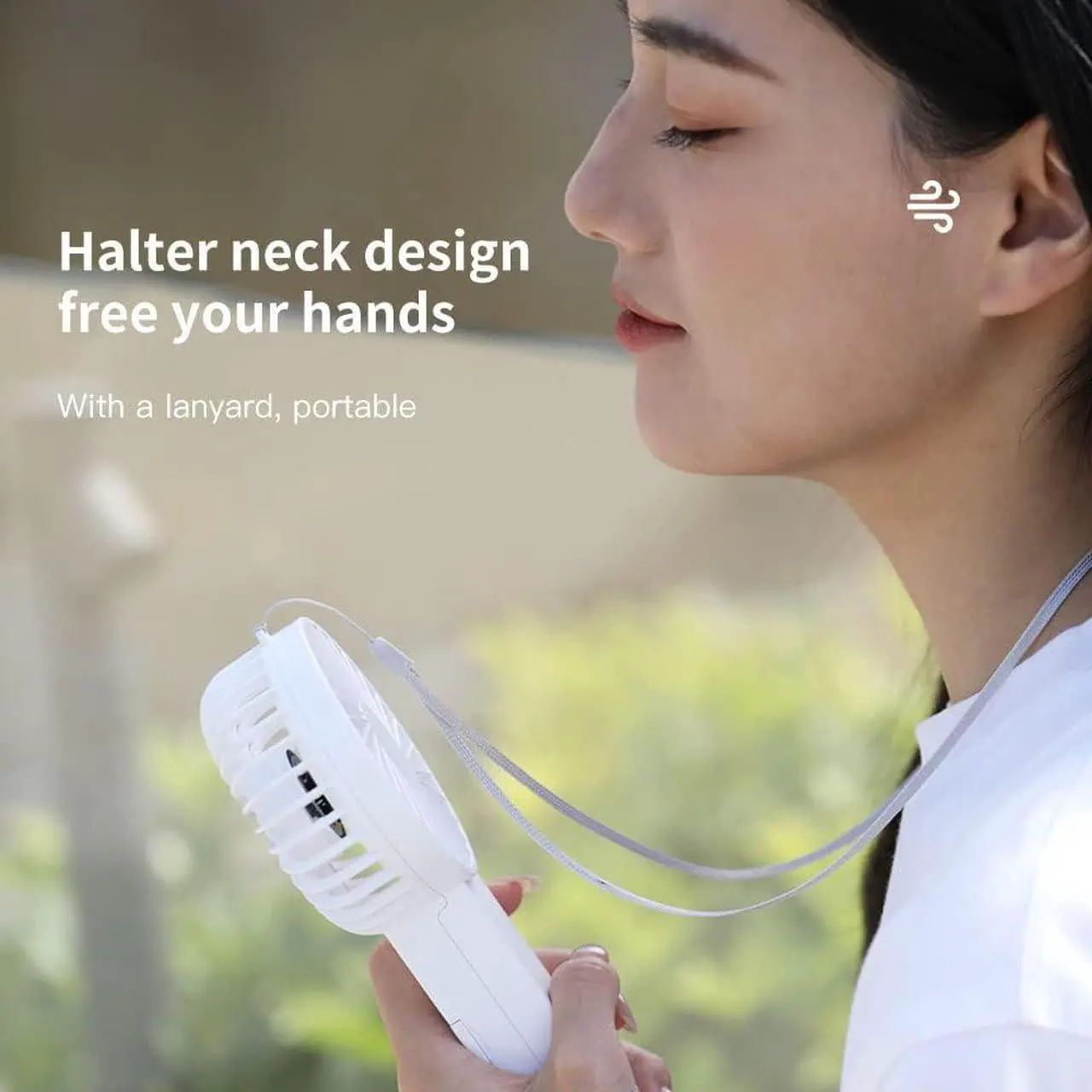 Alt view image 4 of 7 - GKI Handheld Fan, Portable Mini Fan with 3 Adjustable Speed, Foldable Personal Fan for Girl & Kids, Desk Fan For Office, Foldable USB Fan Great For Travel Outdoors. (GREEN)
