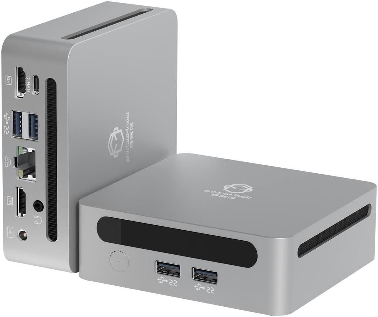 Main image of GenMachine Mini PC AMD Ryzen 5 5600H,8GB RAM 2TB M.2 NVMe SSD,AMD Radeon Graphics,2 x 4K Output, 2 x HDMI Ports,2 x USB 3.0,1 x Type-C,Wifi6,Bluetooth5.2,Windows 11 Pro Desktop Computer