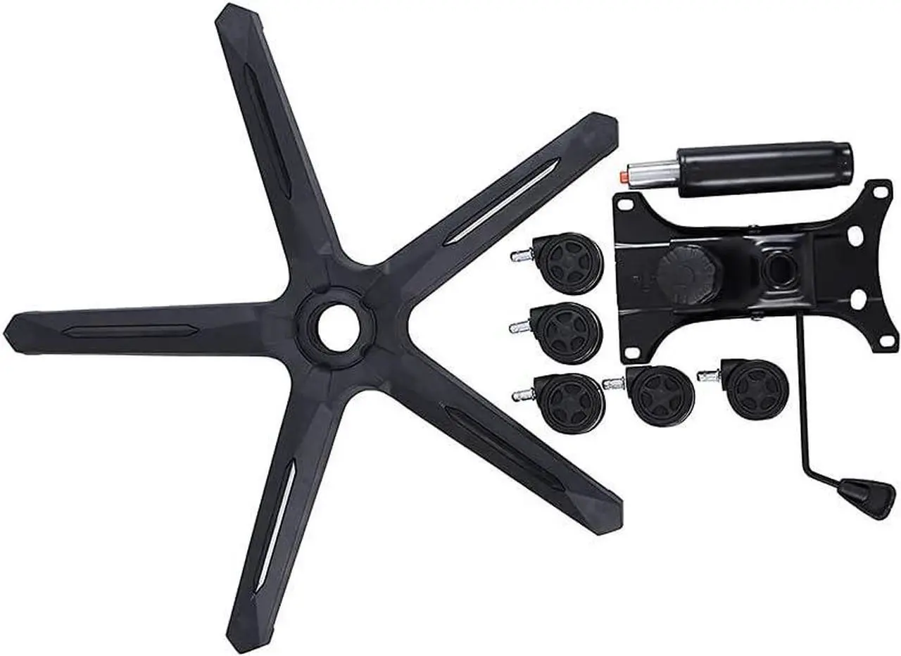 Alt view image 4 of 7 - 350 Pounds Heavy Duty Gaming Office Chair Replacement Base 28" Swivel Chairs Part with Bottom Plate Stand Cylinder and Casters