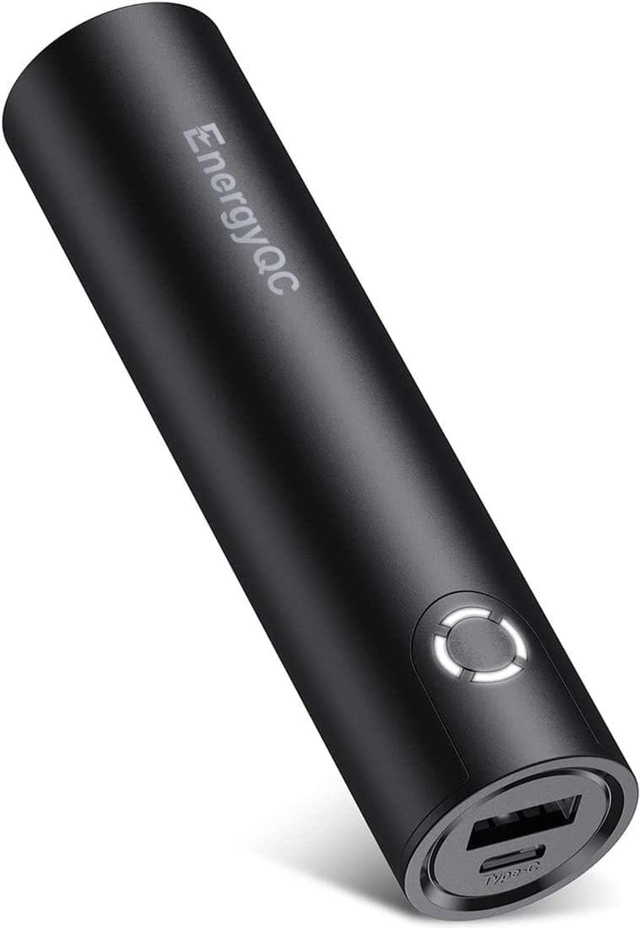 Main image of EnergyQC Fast Charging Portable Charger 5000mAh,External Battery Power Bank with 5V/2.4A Output and USB-C Input(Recharge Only), Battery Pack Compatible with iPhone,Samsung Galaxy and More-Black