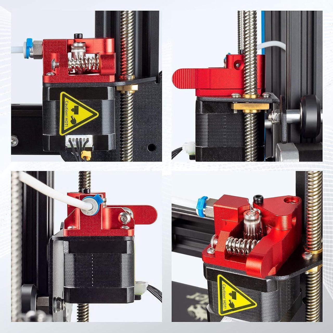 Alt view image 7 of 7 - Redrex Dual Gear Ender 3 Extruder with Two Washers Metal Drive Feeder Upgrade Kit Compatible with Creality Ender 3 V2 Pro,Ender 3 Neo Series,CR10 3D Printer TPU Filament Supported(Motor Shaft>21.5mm)