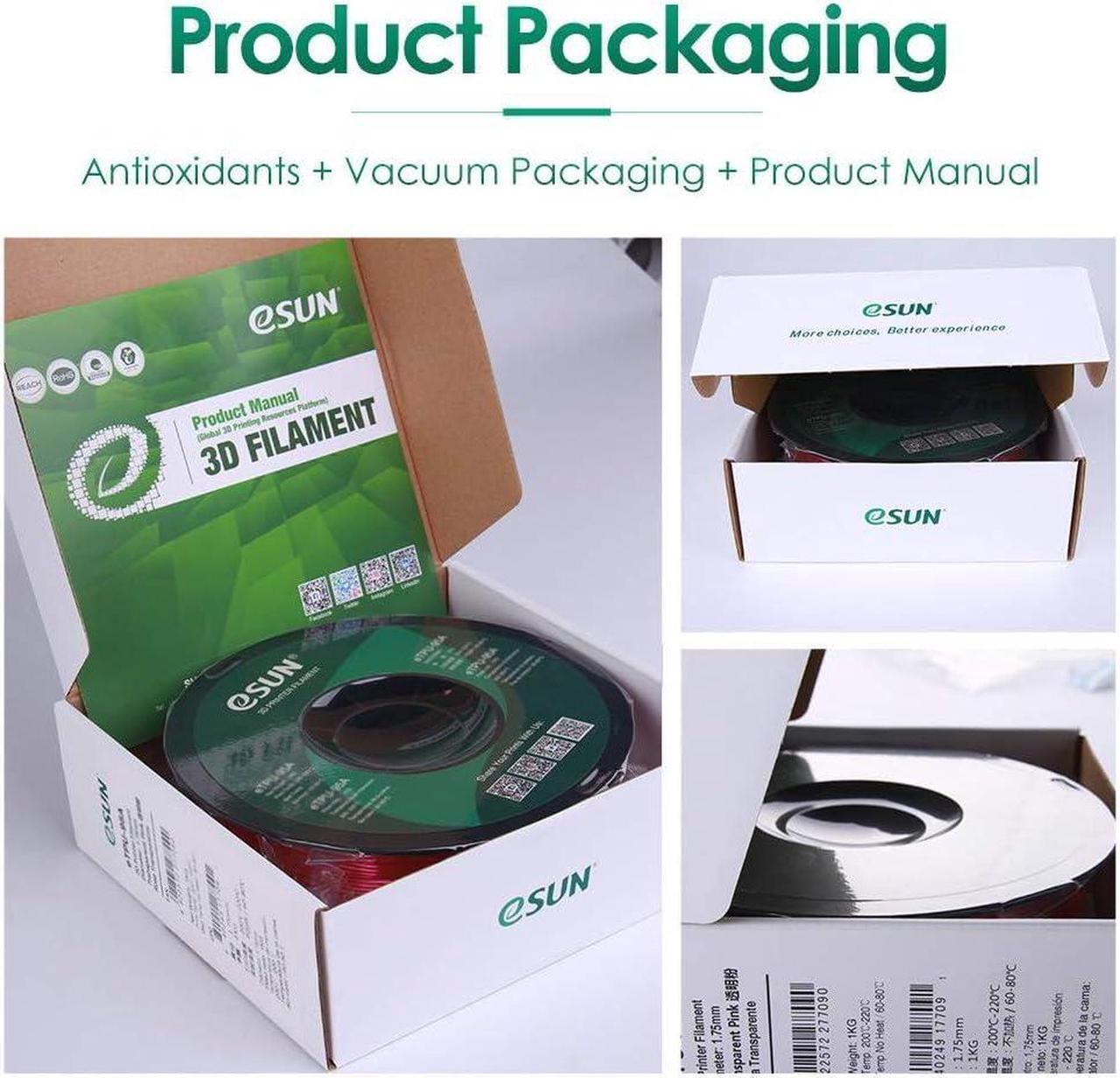 Alt view image 7 of 7 - eSUN Water Soluble PVA Filament 1.75mm, 3D Printer Filament PVA, 0.5KG Spool 3D Printing Filament for 3D Printers, Natural, Welcome to consult