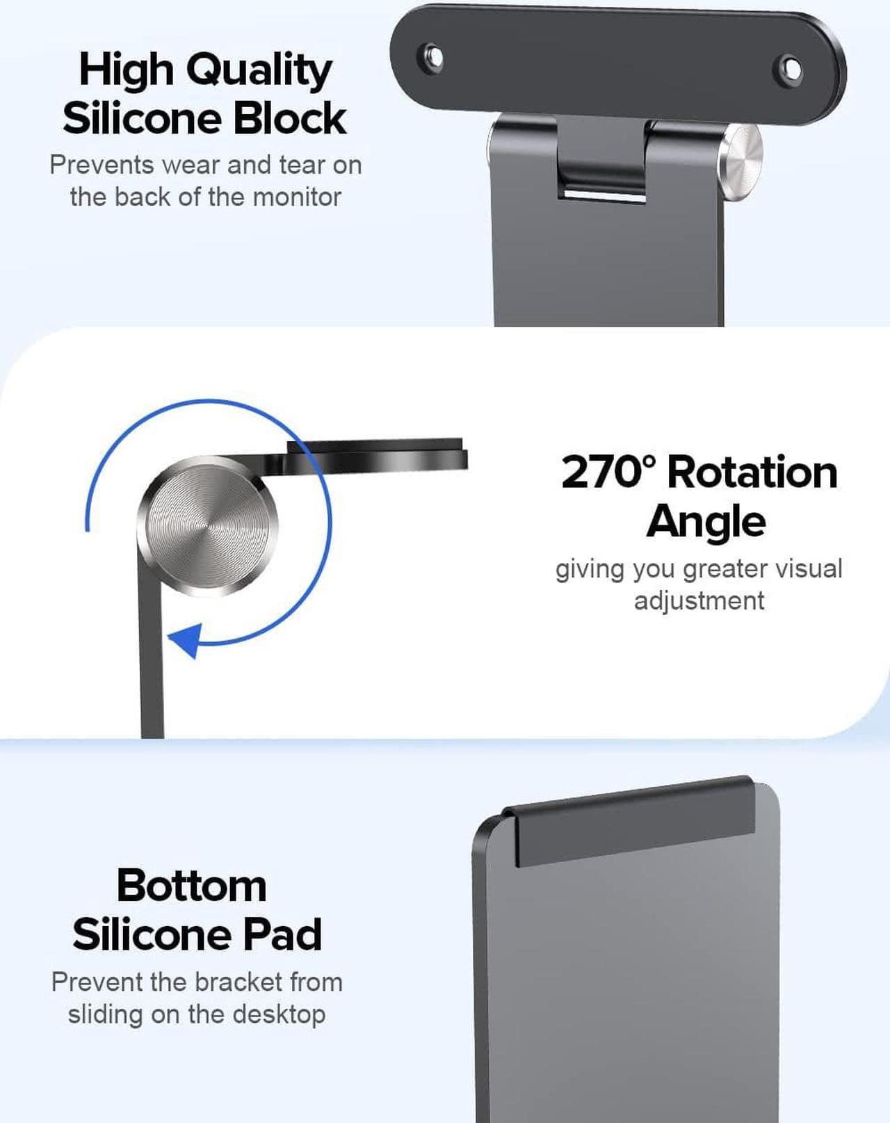 Alt view image 5 of 7 - UPERFECT Portable VESA Monitor Stand with Hand Screw, 7 to 18.5 inch Freestanding VESA Monitor Desk Mount with Swivel/Tilt/Rotation, fits Monitor with M3/M4*75MM VESA