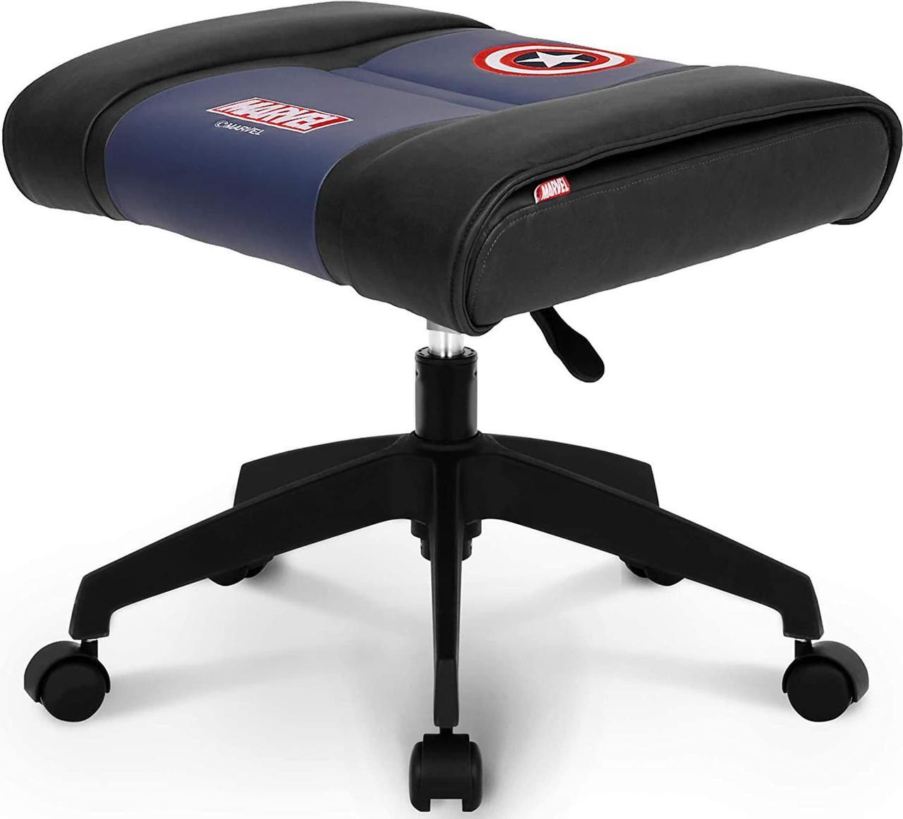 Main image of NEO CHAIR Licensed Marvel Multi-Use Stool w/Wheel : Video Game Stool Gaming Chair Stool Footstool Simple Chair Footrest Meeting Chair Swivel Height Adjustable (Captain America Blue)