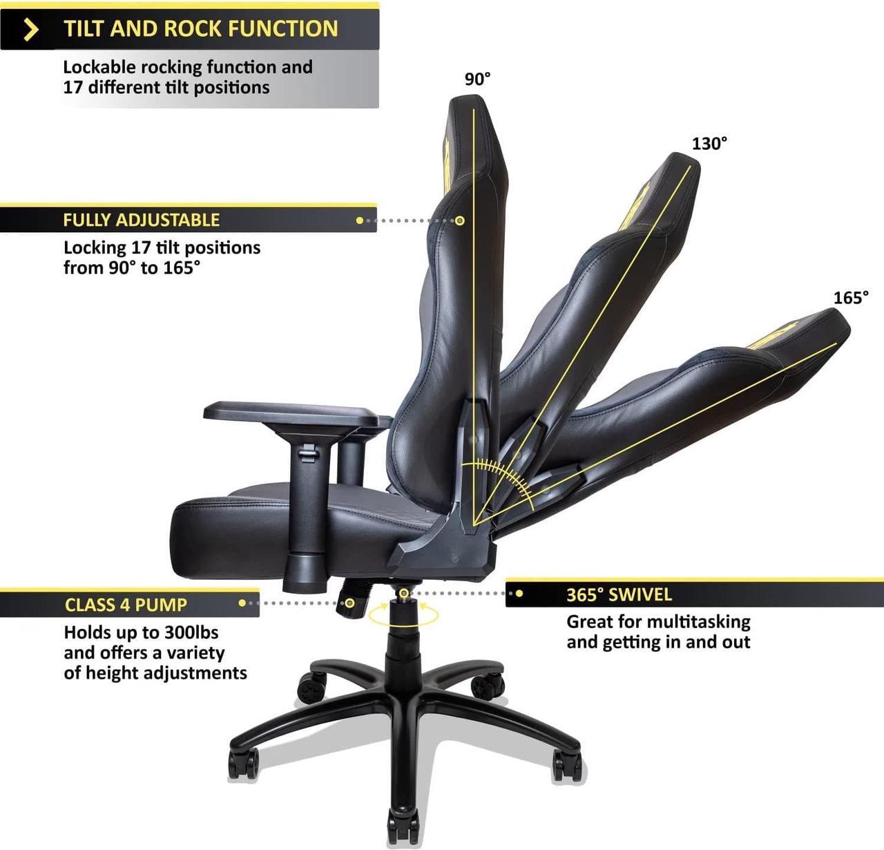 Alt view image 3 of 7 - GT Throne Lite Gaming Chair