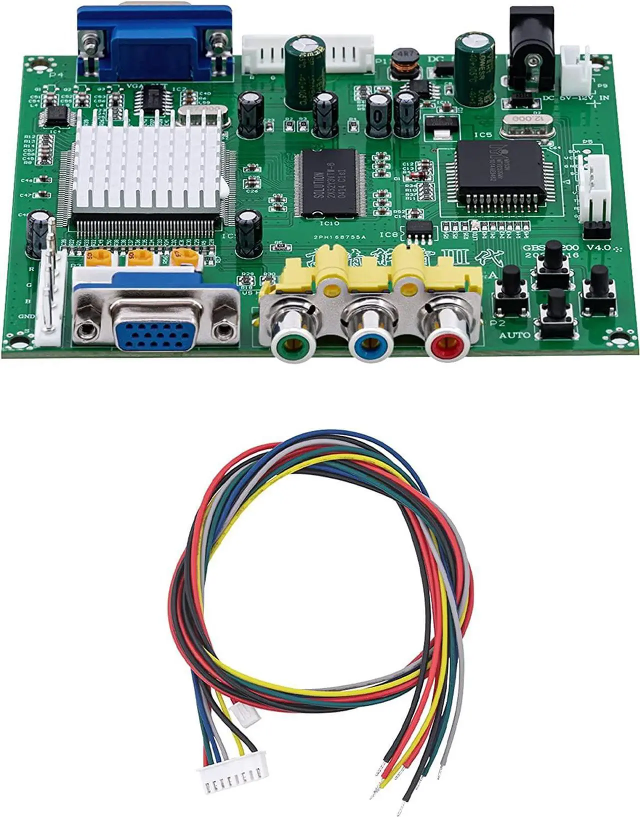Main image of Arcade Game RGB/CGA/EGA to VGA HD Game Video Output Converter Board for Arcade Monitor to CRT LCD PDP Projector