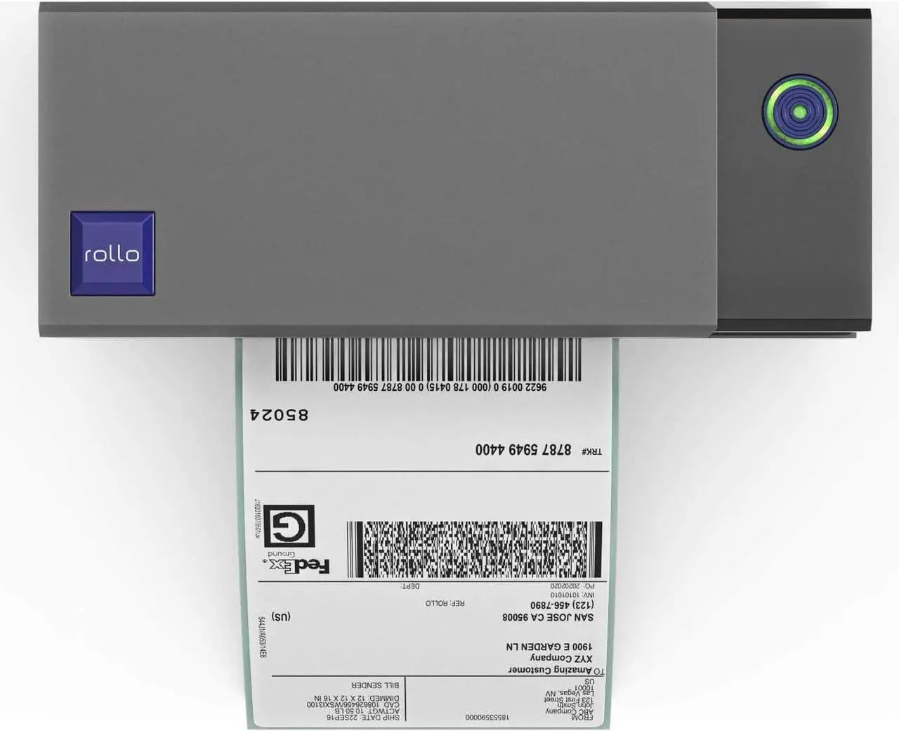 Alt view image 2 of 7 - Rollo USB Shipping Label Printer - Commercial Grade Thermal Label Printer for Shipping Packages - High Speed Direct Thermal 4x6 Label Printer & Custom Sticker Label Maker - Supports Windows & Mac