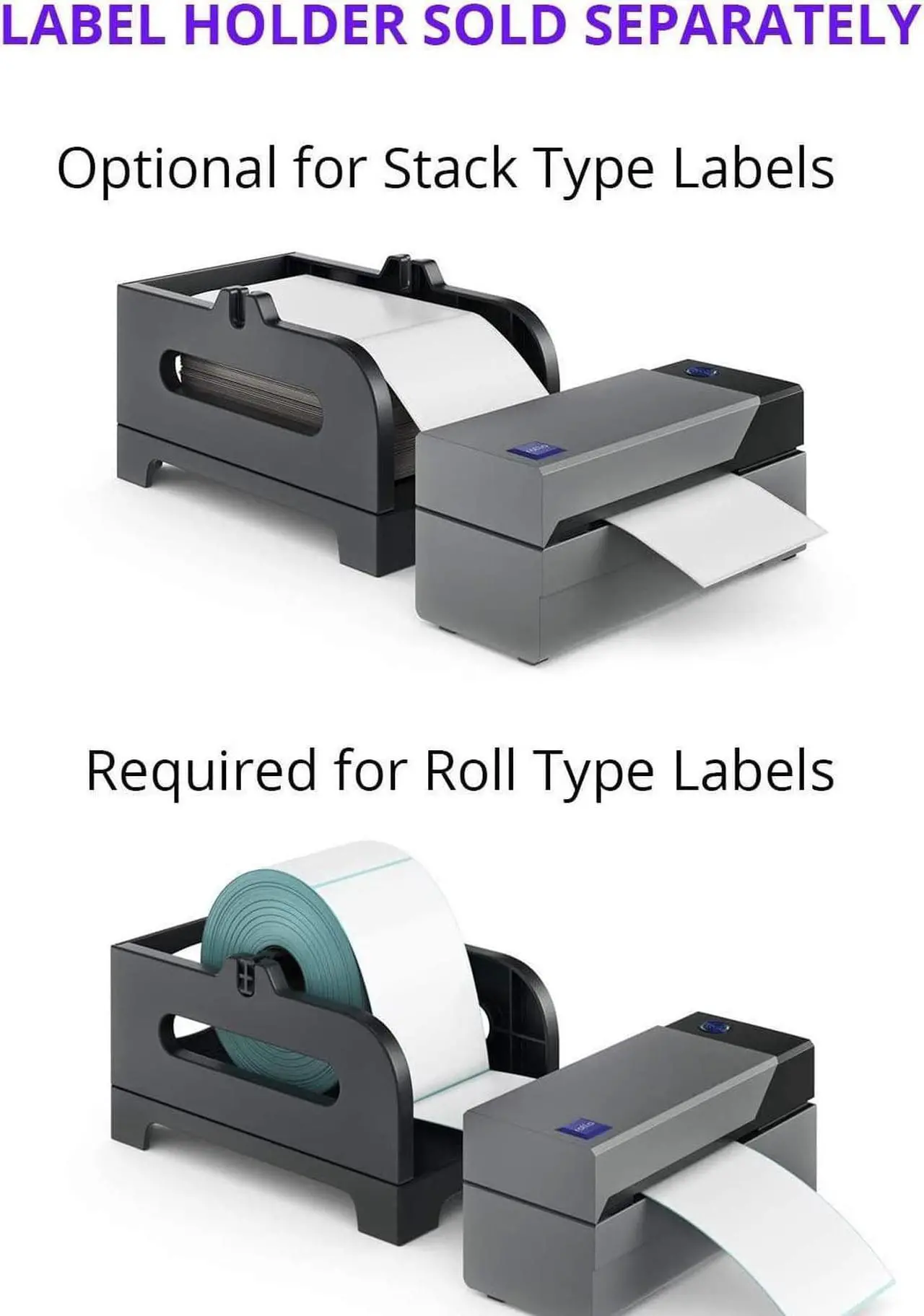 Alt view image 7 of 7 - Rollo USB Shipping Label Printer - Commercial Grade Thermal Label Printer for Shipping Packages - High Speed Direct Thermal 4x6 Label Printer & Custom Sticker Label Maker - Supports Windows & Mac