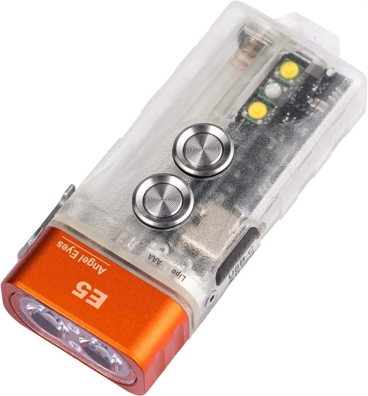 Main image of RovyVon E5 EDC Flashlight Pocket Size, Rechargeable AAA Flashlight 700 Lm High Lumen, Luminous Keychain Flashlight with Sidelight, Lockout Mode, Waterproof for Home, Outdoor