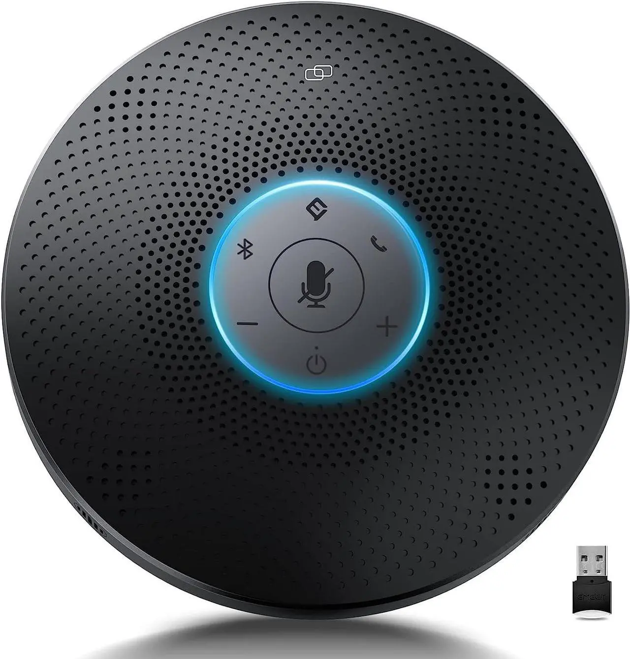 Main image of Bluetooth Speakerphone - Daisy Chain/Use Alone up to 16 attendees, M220 Professional Wireless Speakerphone 360°Voice Pick-up 8 AI Noise Cancellation Mics Skype Speakerphone for Conference Calls