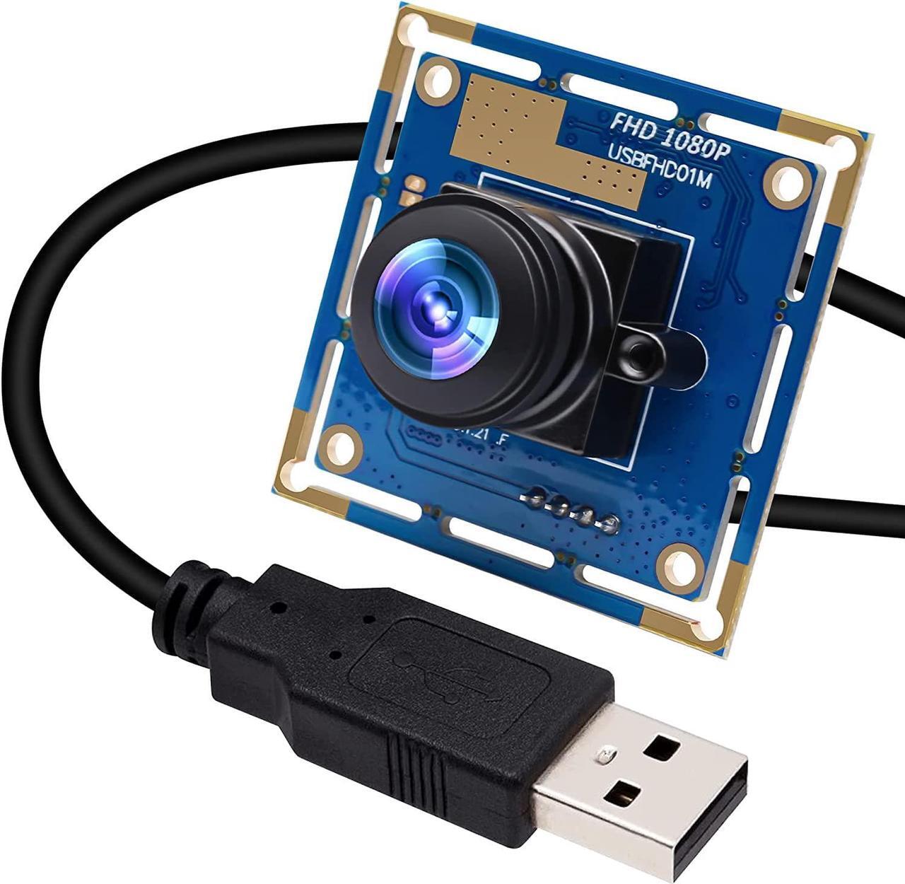Main image of ELP USB Fisheye Camera 180 Degree 1080P Lightburn Camera Wide Angle Pc Webcam,High Speed 100fps USB Camera Module for Golf Machine 3D Printer Embedded Camera Open Cv for Windows Linux Andorid Mac