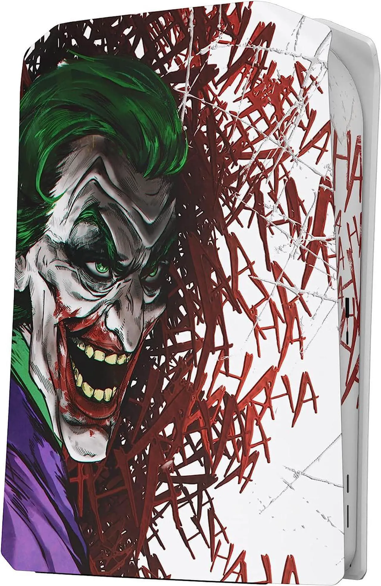 Alt view image 3 of 7 - eXtremeRate eXcover Clown HAHAHA Top Bottom Cover Compatible with ps5 Console Disc Edition, Replacement Faceplate Backplate Shell Skin Compatible with ps5 Console Disc Version - Console NOT Included