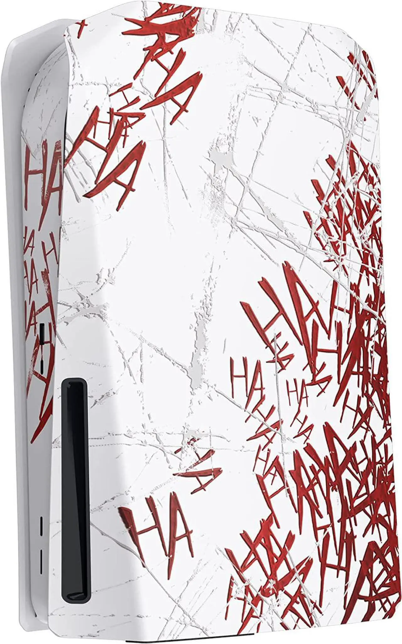 Alt view image 4 of 7 - eXtremeRate eXcover Clown HAHAHA Top Bottom Cover Compatible with ps5 Console Disc Edition, Replacement Faceplate Backplate Shell Skin Compatible with ps5 Console Disc Version - Console NOT Included