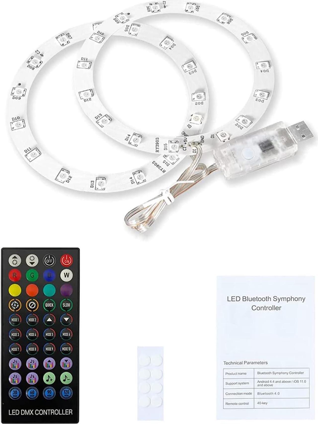 Alt view image 7 of 7 - IMOFEE RGB LED Light Strip for PS5 Console Playstation 5 Accessories, Music Sync with 8 Colors 400+ Lighting Effects, DIY Decoration for PS5 Assecories Control Methods(USB/APP/IR Remote)