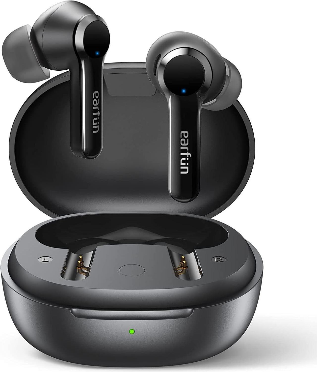 Main image of EarFun Air Pro 2 Wireless Earbuds, [2023 Version] Hybrid Active Noise Cancelling Wireless Earphones, Bluetooth 5.2 Headphones with 6 Mics, in-Ear Detection, App for Custom EQ, Wireless Charging, 34Hrs
