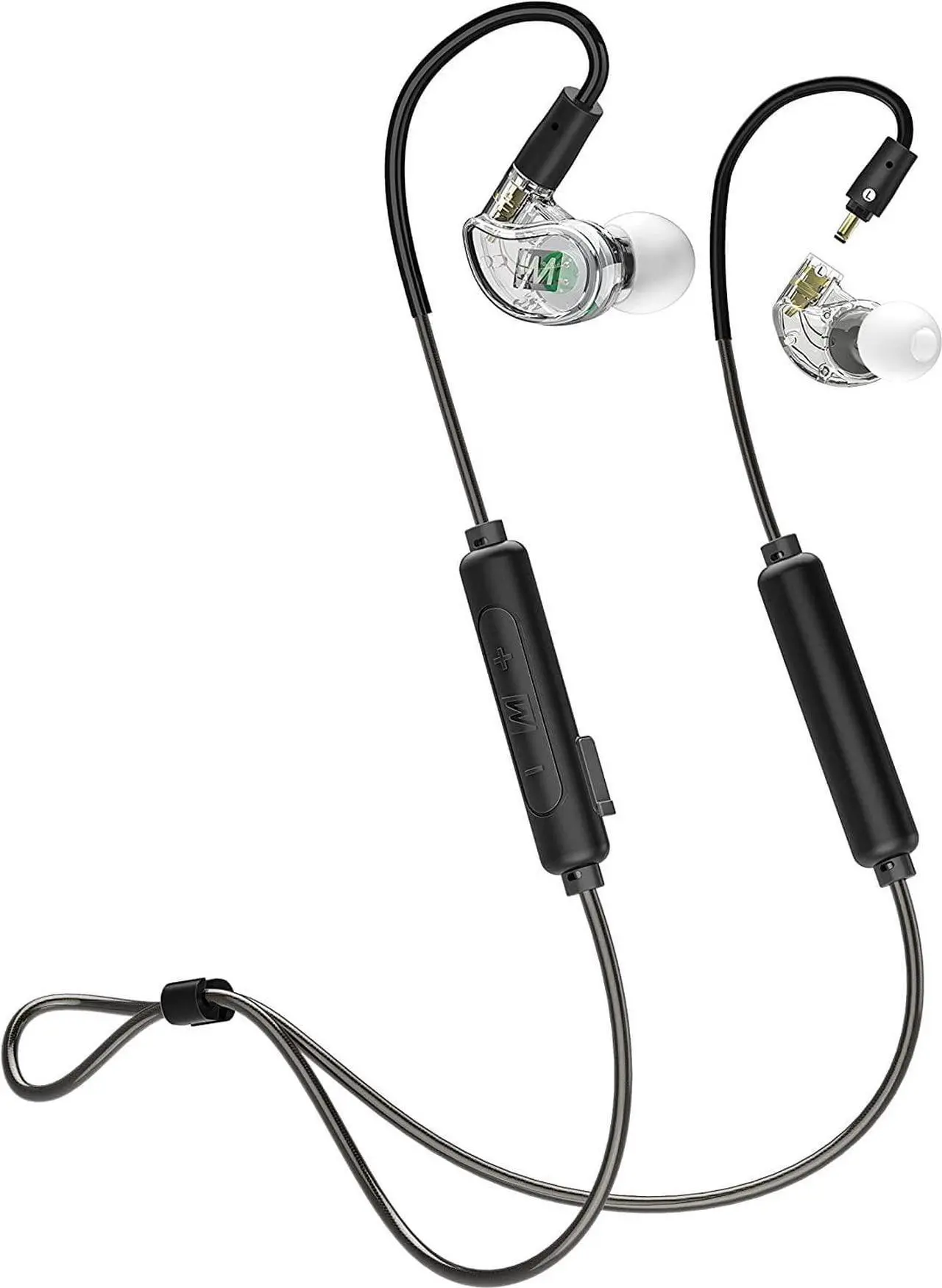 Main image of M6 PRO Musicians In-Ear Monitors Wired + Wireless Combo Pack: includes stereo audio cable and Bluetooth audio adapter (Black) (CMB-M6PROBT-BK)