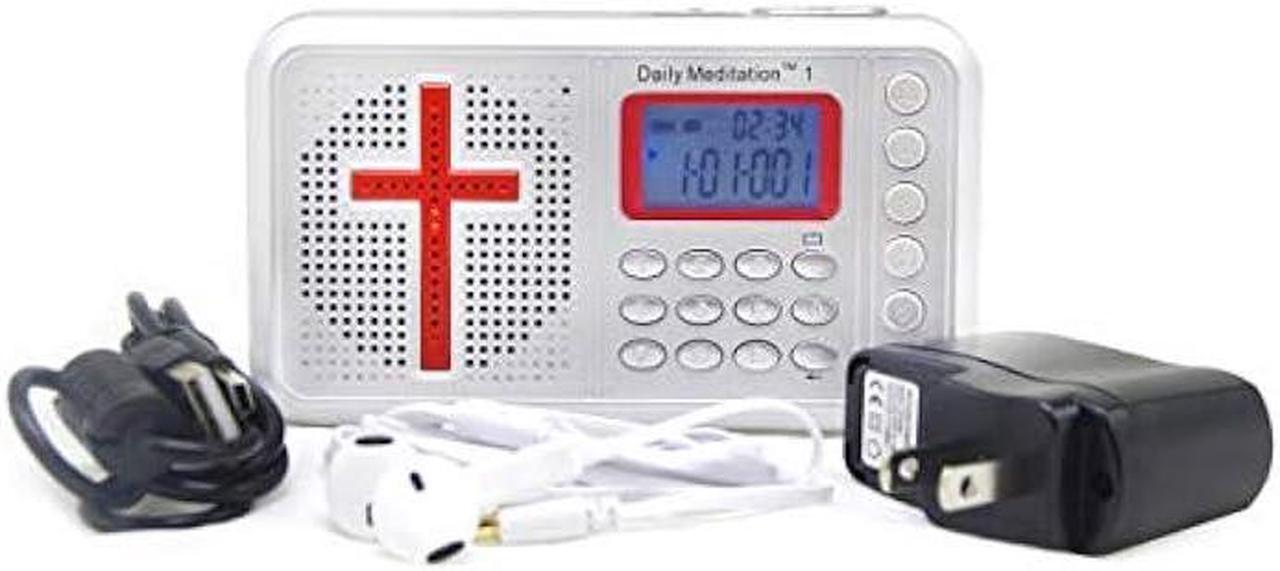 Main image of Daily Meditation 1 KJV Dramatized Audio Bible Player - King James Version Electronic Bible (with Rechargeable Battery, Charger, Ear Buds and Built-in Speaker)