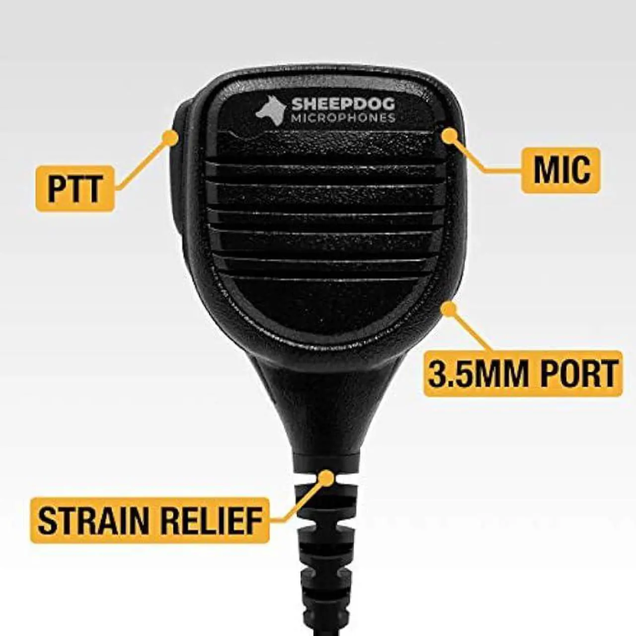 Alt view image 2 of 7 - Sheepdog SD20-MT9 Police Remote Shoulder Speaker Microphone, Compatible with Motorola APX 4000 APX 6000 APX 6000XE APX 7000 APX 8000 XPR 7550 and XPR 7550e Two Way Radios