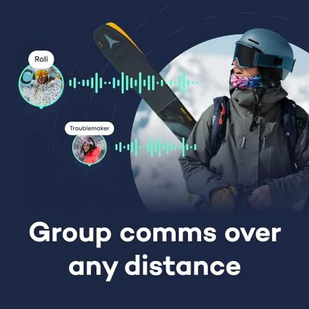 Alt view image 3 of 6 - ALECK 006 - Universal Bluetooth Wireless Hi-Fi Audio and Communication Speakers for Ski and Snowboard Helmets