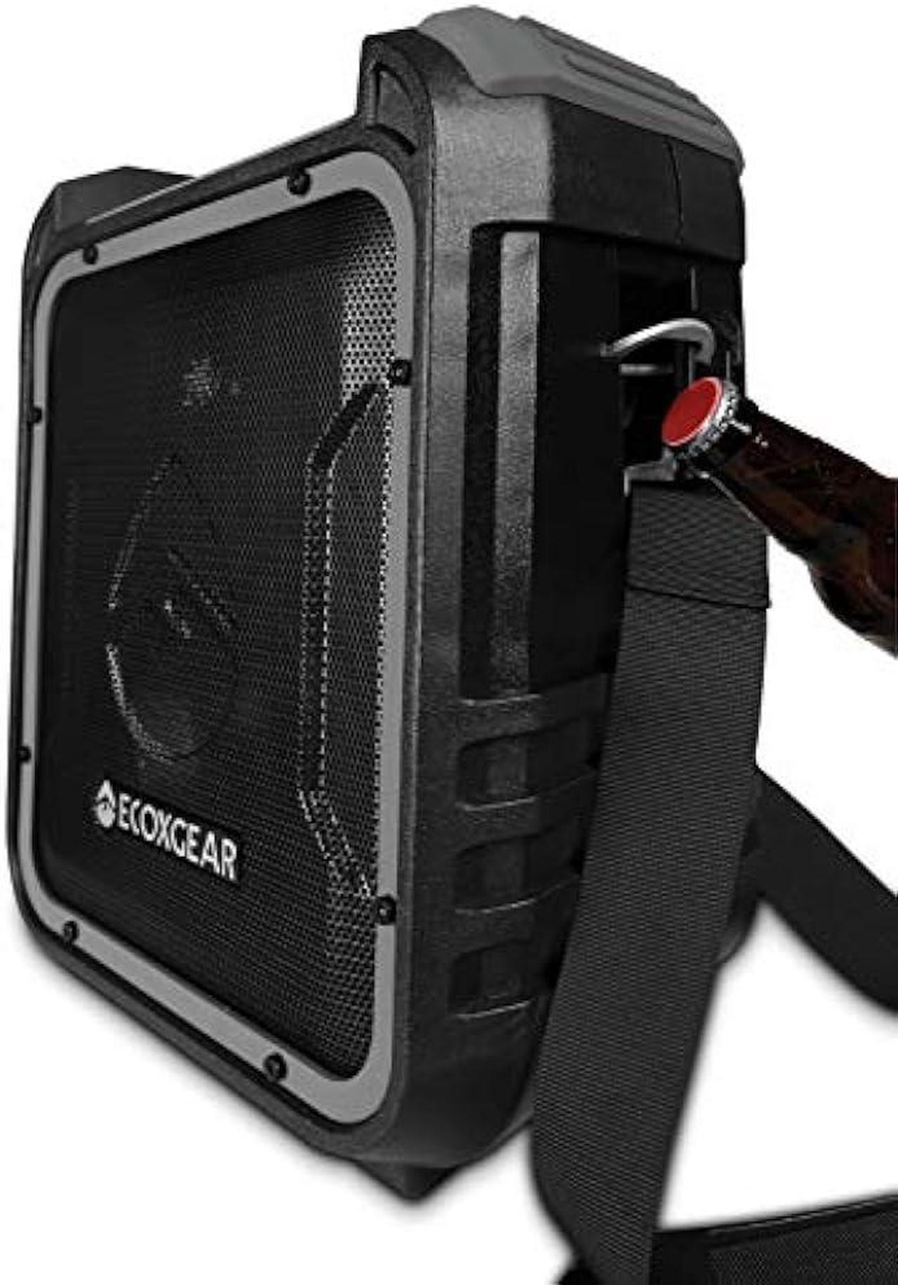 Alt view image 4 of 7 - ECOXGEAR EcoXplorer GDI-EXPLR110 Rugged Waterproof Floating Portable Bluetooth AM/FM Wireless 50 Watt Speaker with Carry Strap (Gray)