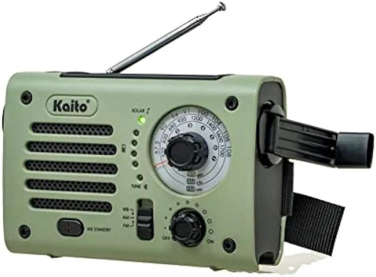 Main image of Kaito KA380 Emergency Radio & Portable Bluetooth Speaker  AM/FM NOAA Weather Radio Rechargeable with Solar Panel and Hand Crank