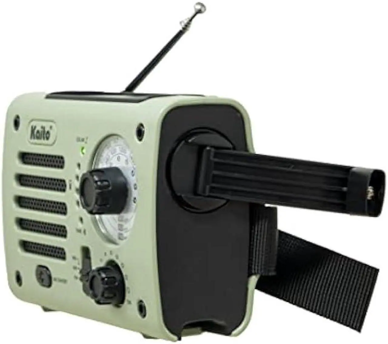 Alt view image 6 of 6 - Kaito KA380 Emergency Radio & Portable Bluetooth Speaker  AM/FM NOAA Weather Radio Rechargeable with Solar Panel and Hand Crank