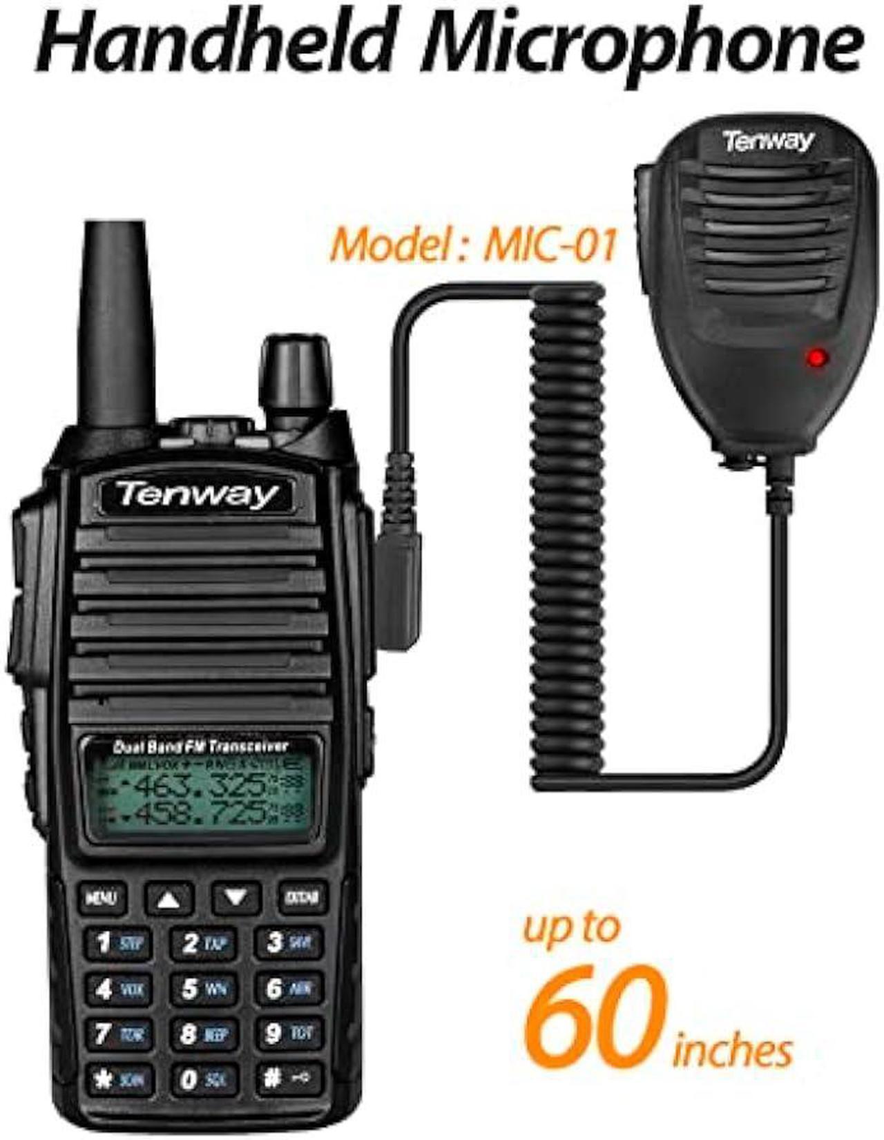 Alt view image 6 of 7 - Ham Radio Walkie Talkie UV-82 Pro Dual Band Two Way Radio with Ham Radio Handheld Speaker Mic and Antenna 2Pack and One USB Programming Cable