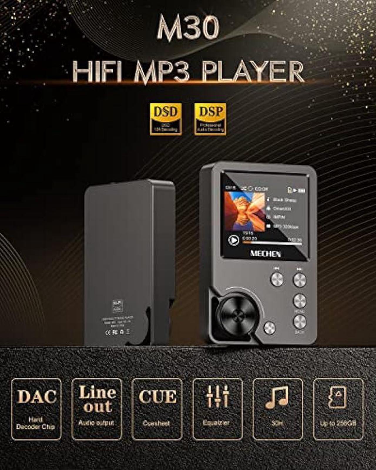 Alt view image 2 of 5 - MP3 Player, MECHEN Lossless DSD High Resolution Portable HiFi Digital Audio Music Player with 64GB Memory Card, Support up to 256GB