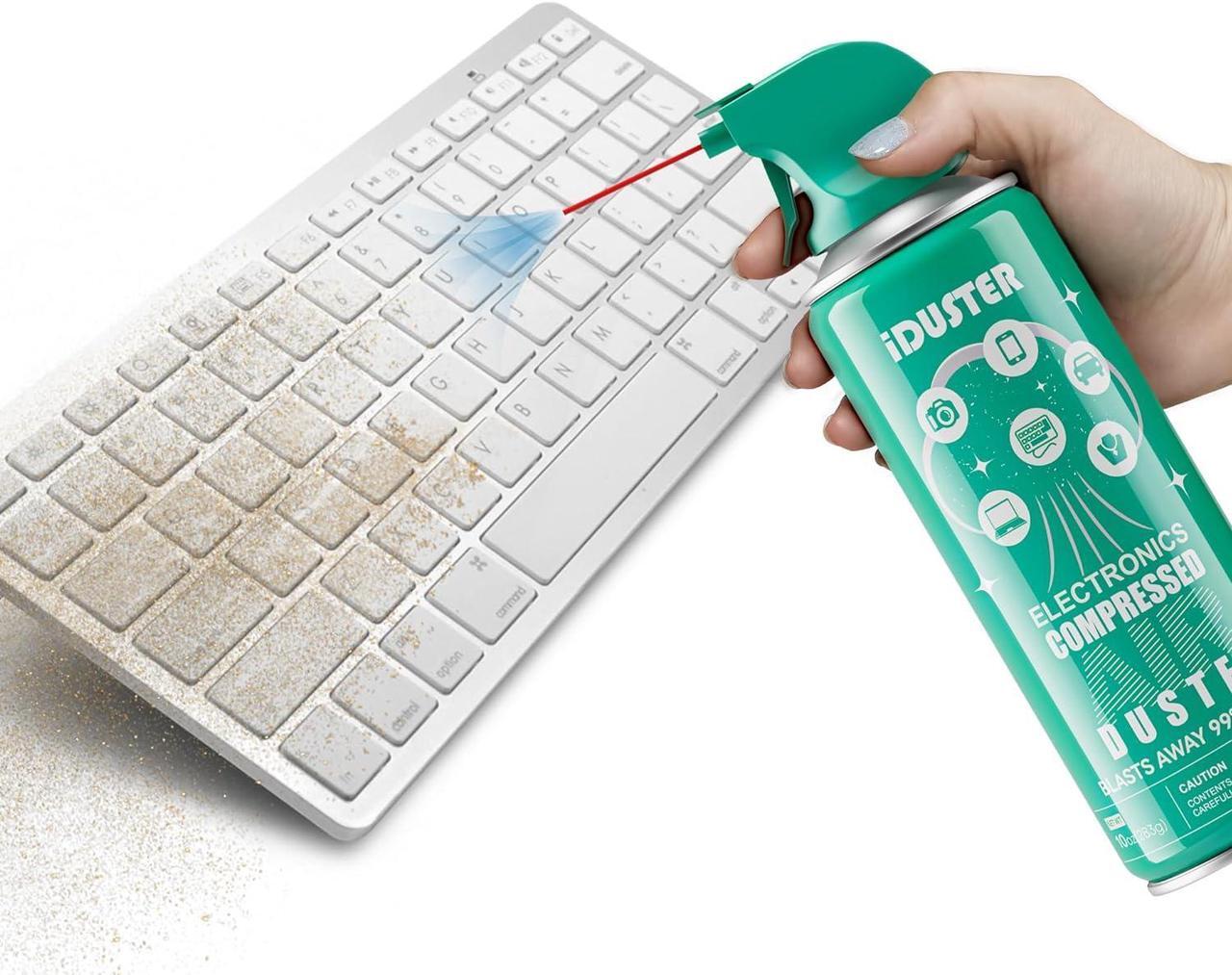 Alt view image 2 of 6 - Compressed Canned Air Duster for Computer - Air Duster Compressed Air Can 2PCS(10oz)