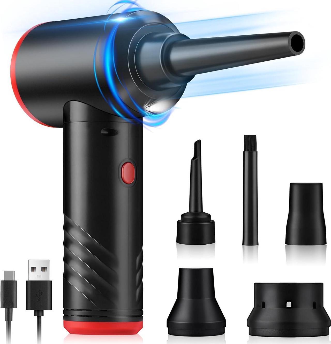 Main image of KAYEEORT Compressed air Duster - Keyboard Cleaner with Led Display for Office no Canned Reusable Good Replacement Can Electric 91000RPM Cordless 6000mAh Blue