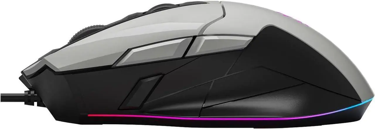 Alt view image 4 of 7 - Bloody Gaming W70 Max Gaming Mouse 10,000 CPI 250 IPS RGB Gaming Mouse Panda White