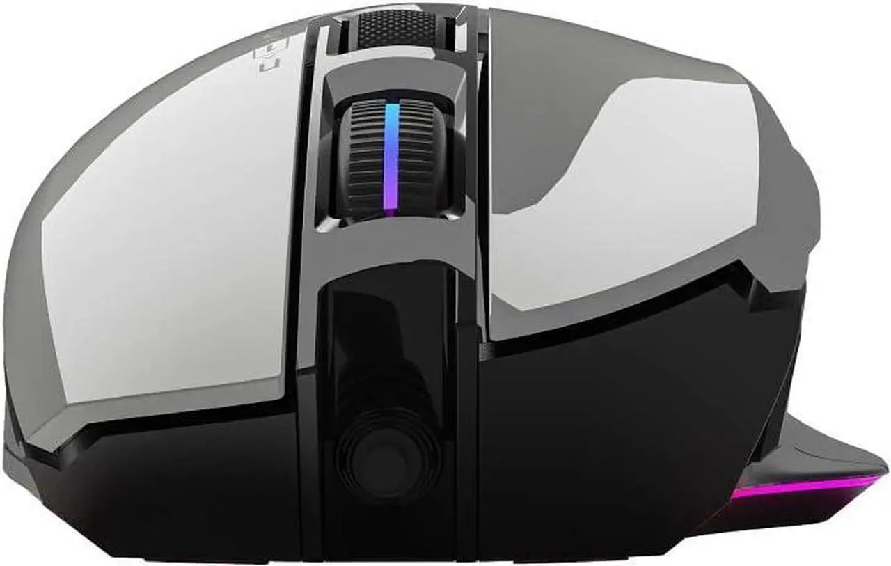 Alt view image 7 of 7 - Bloody Gaming W70 Max Gaming Mouse 10,000 CPI 250 IPS RGB Gaming Mouse Panda White