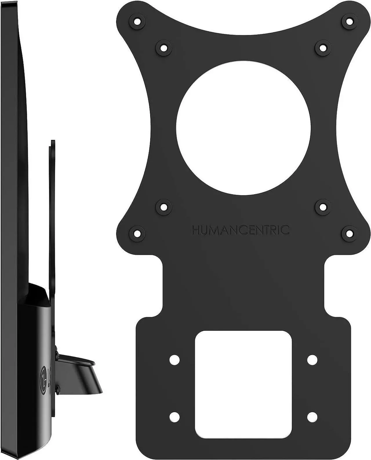 Main image of HumanCentric VESA Mount Adapter Compatible with LG Monitors 24MP58VQ, 24MP58VQ-P, 24MP59HT, 24MP59HT-P, and 24MP60VQ, Mounts Monitor to VESA Stand, Arm or Desk Mount with 75x75 or 100x100 mm