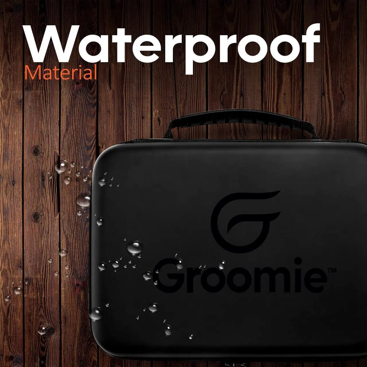 Alt view image 3 of 7 - Groomie BaldiePro Travel Case (Black)  Shaving Kit Travel Organizer For Men  Sleek Portable Hard Case for Carrying On the Go  Electric Head Shaver Grooming Accessories Case for Men