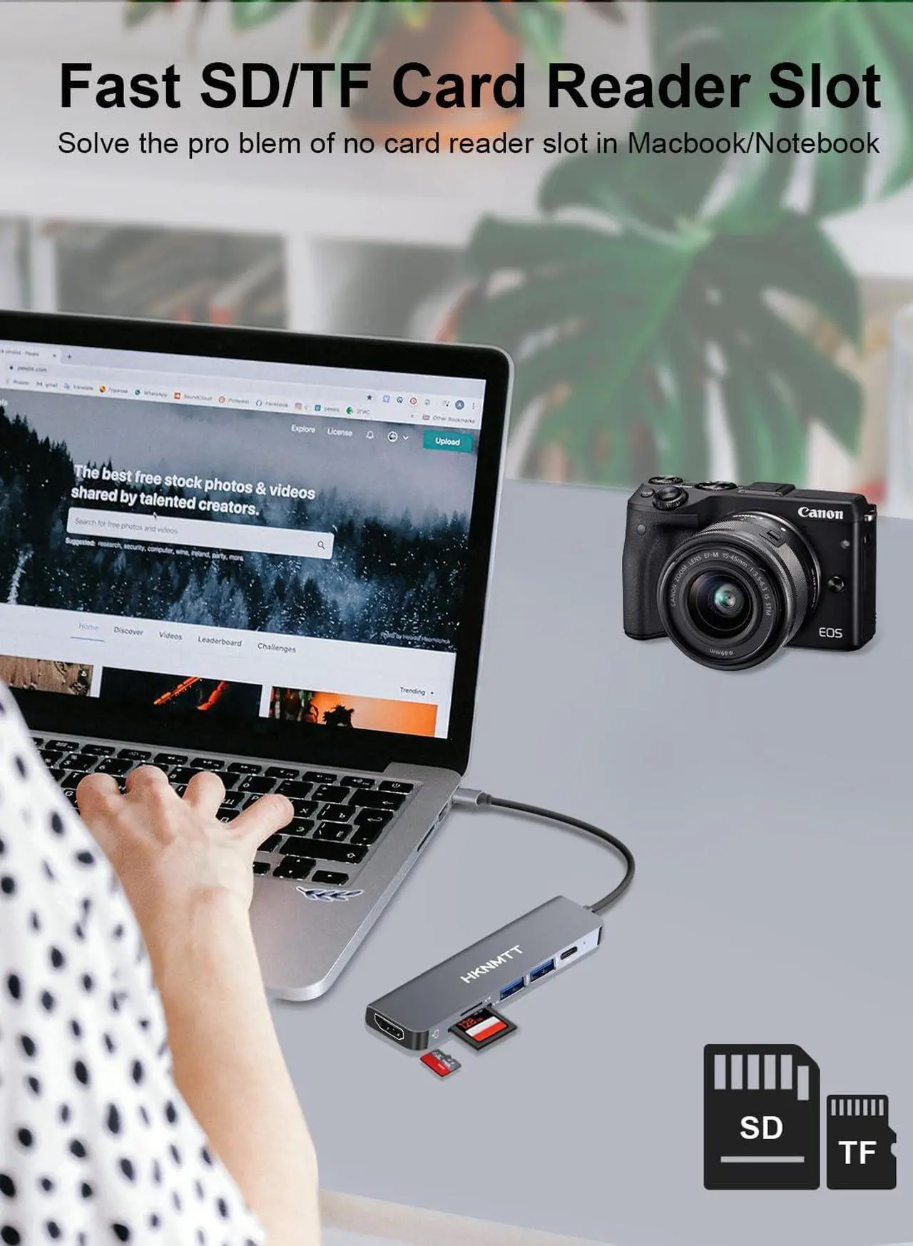 Alt view image 6 of 6 - USB C Hub,USB C Docking Station,USB C Dock,USB C Dongle,USB C Hub Multiport Adapter HDMI Type C Hub and for MacBook Pro, MacBook Air, Laptop
