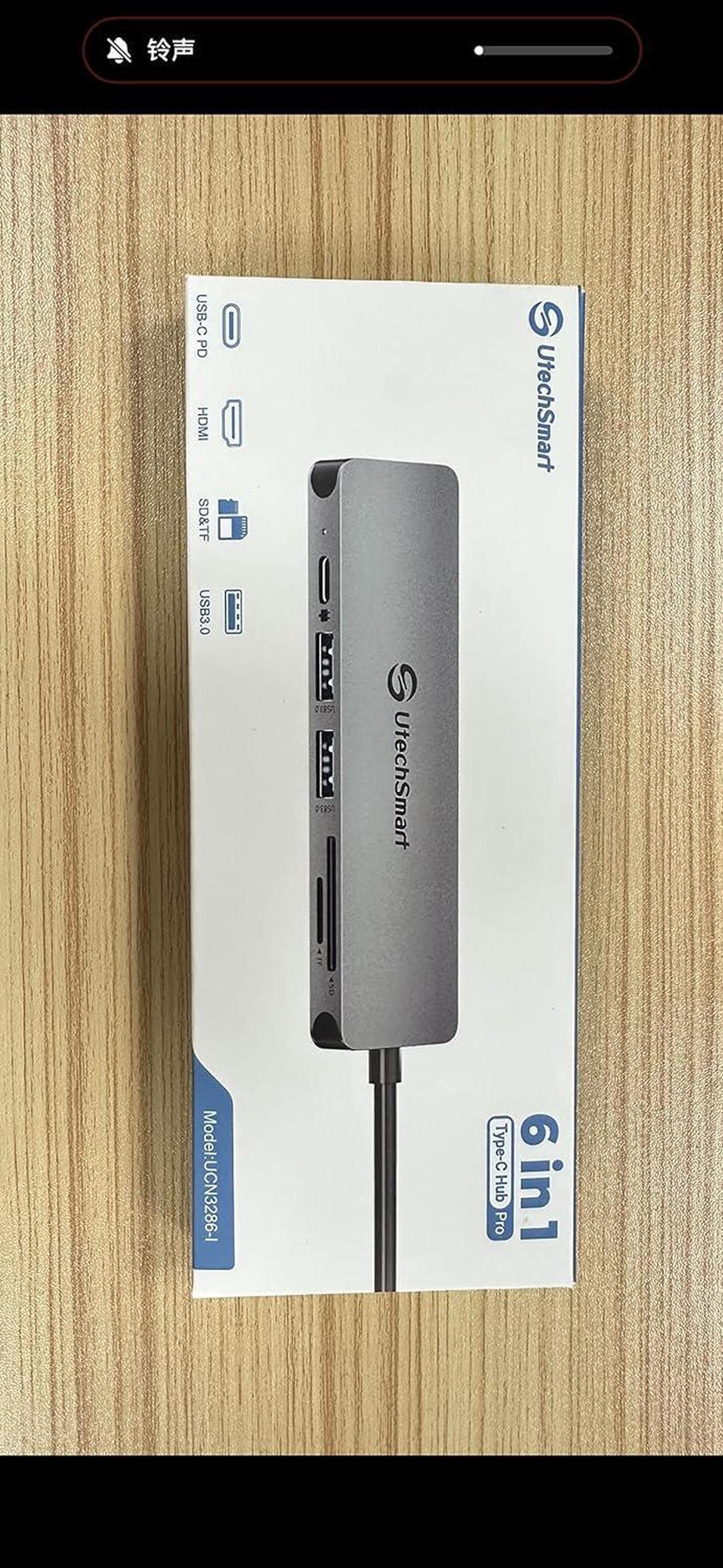 Alt view image 7 of 7 - UtechSmart USB C Hub, 4K@60Hz USB C to HDMI Adapter for MacBook Pro Air, 6 in 1 USB C Dongle Compatible for USB C Laptop and Type C Devices (100W PD Port/HDMI/SD/TF Card Reader/2*USB3.0)
