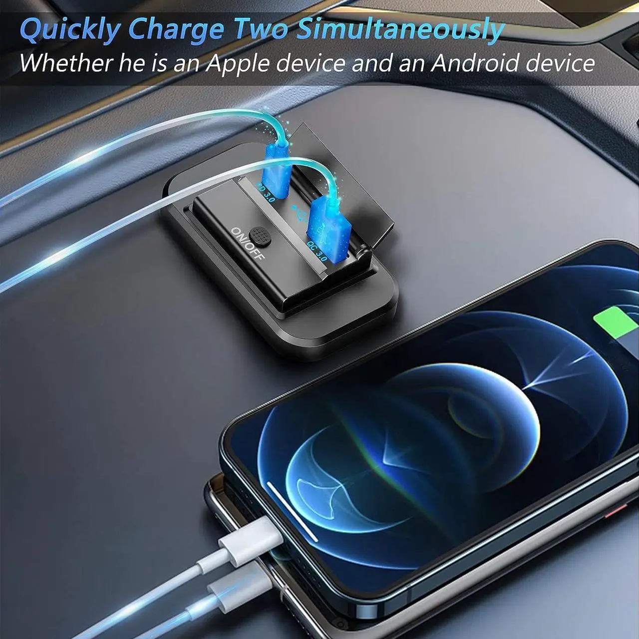 Alt view image 2 of 7 - Dual Quick Charge 3.0 and PD RV USB Outlet 12V Qidoe 12V USB Charger Car USB Port 12 Volt USB Outlet Socket Accessories with Power Switch Waterproof Cover for RV Motorcycle Truck Golf Cart