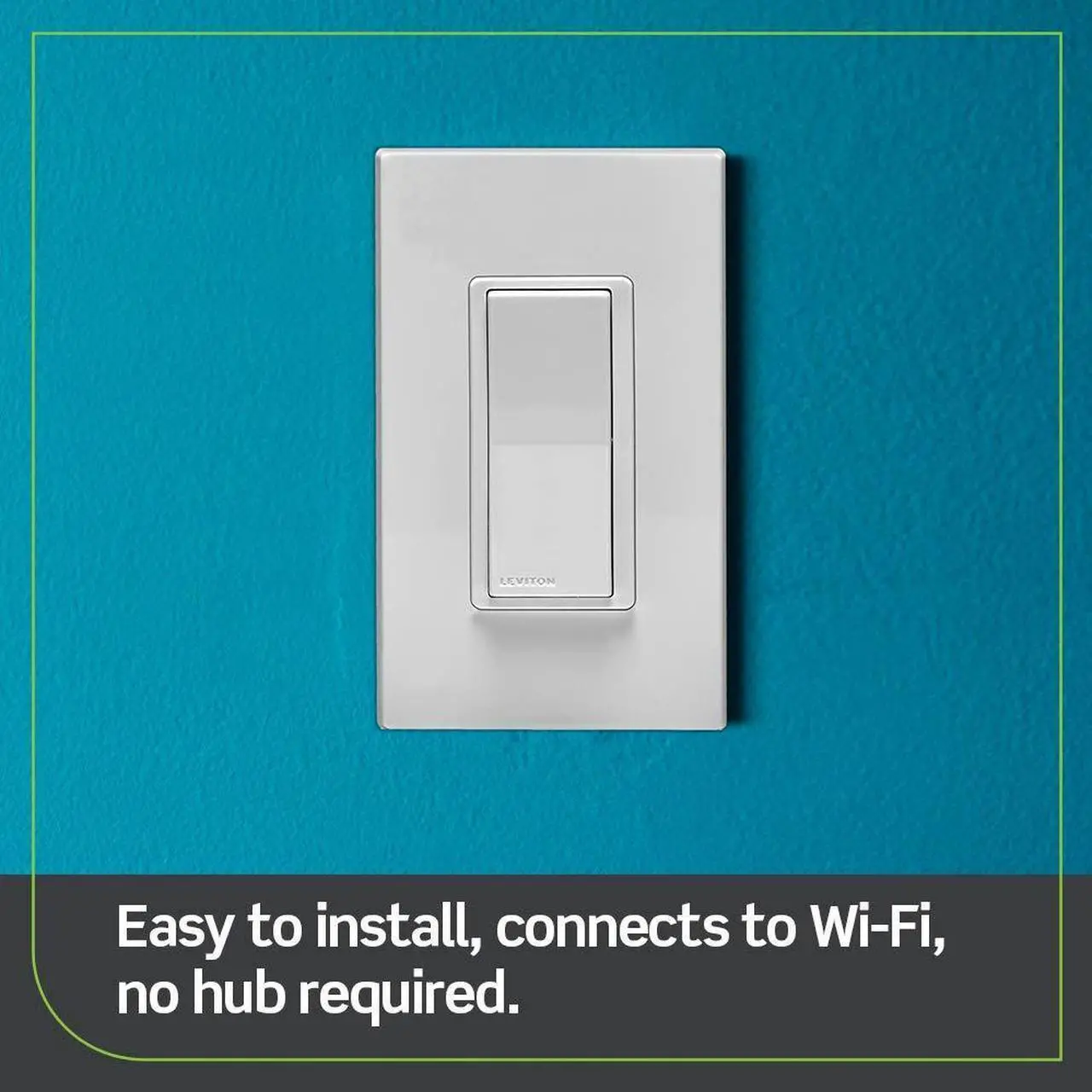 Alt view image 3 of 7 - Leviton Decora Smart Switch, Wi-Fi 2nd Gen, Neutral Wire Required, Works with Matter, My Leviton, Alexa, Google Assistant, Apple Home/Siri & Wired or Wire-Free 3-Way, D215S-2RW, White