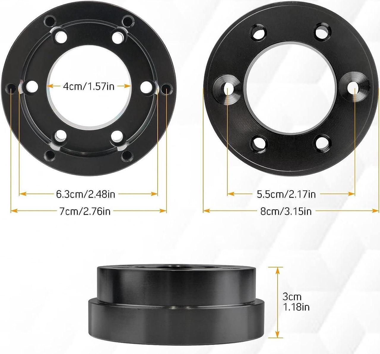 Alt view image 2 of 7 - Htostar Racing Steering Wheel Adapter Plate 70MM 2.75" Compatible With Logitech G29 G920 G923 Sparco Set