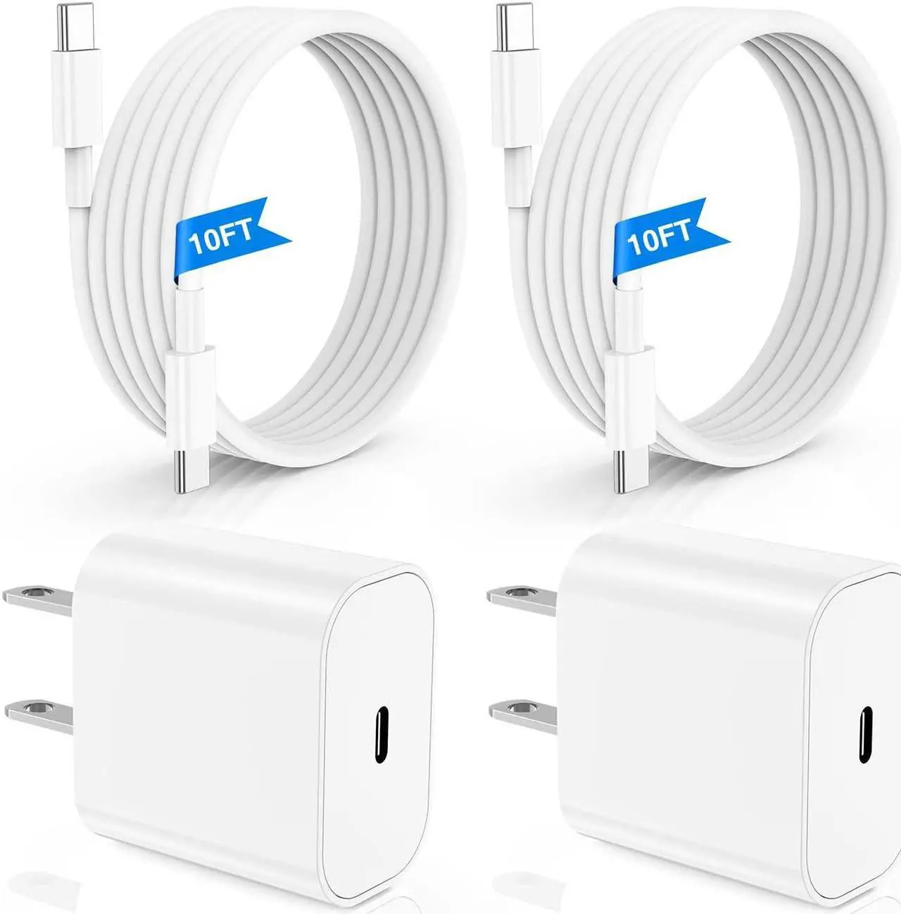 Main image of iPad Pro Charger Fast Charging,[Apple Certified]2Pack 10ft iPad Charger Cord Cable with USB C Block Plug for iPad Pro 2022/2021/2020/2018 12.9/11/10.9 inch,5/4/3/2/1th Generation,Air 5/4th,Mini 6 Gen