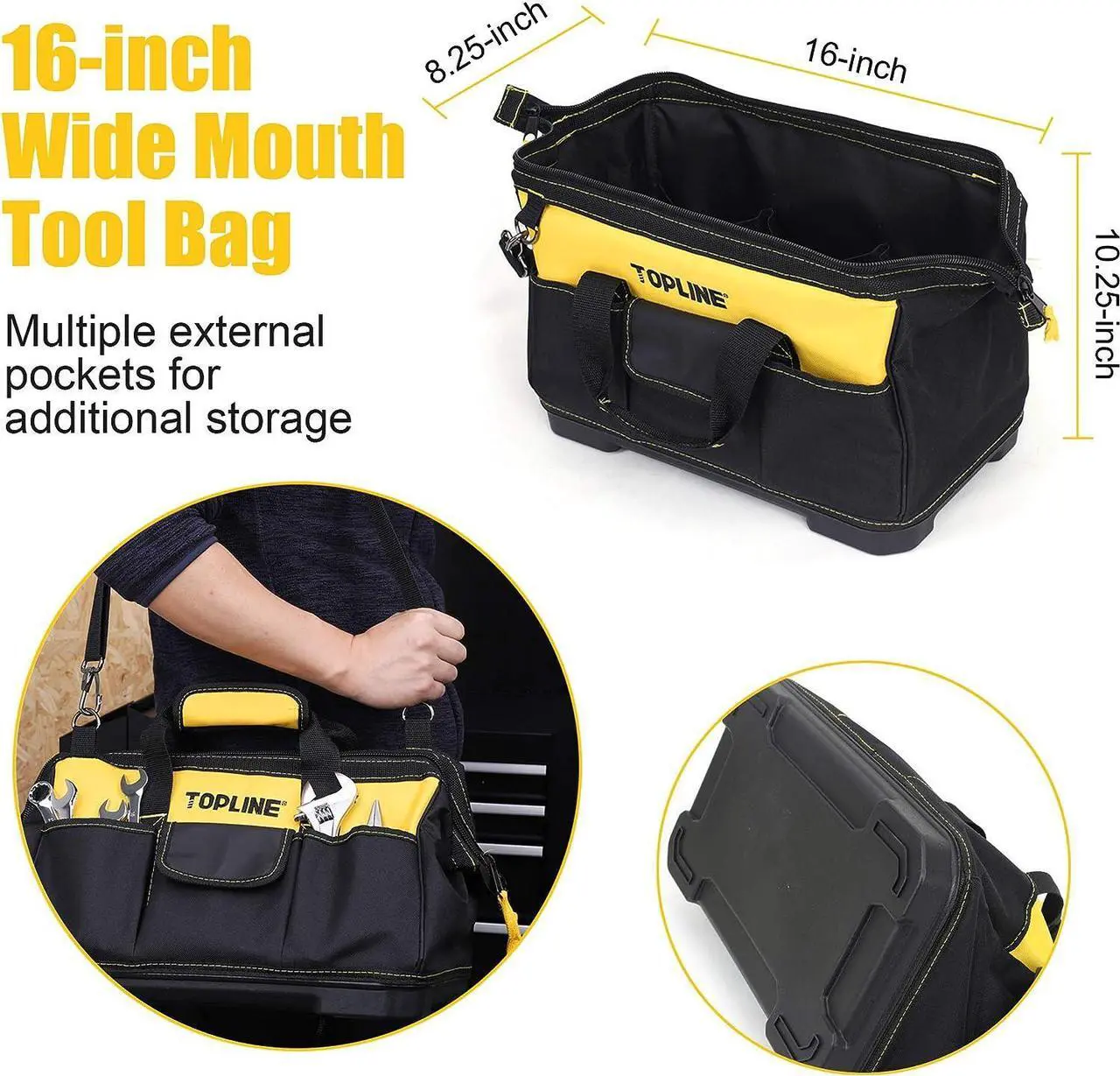 Alt view image 6 of 7 - TOPLINE 467-Piece Household Home Tool Sets for Mechanics, 16-Inch Tool Bag with Heavy Duty Home Tool Kit Included, Tool Sets for Men, Tool Kits for Home General Maintenance, Basic Applications