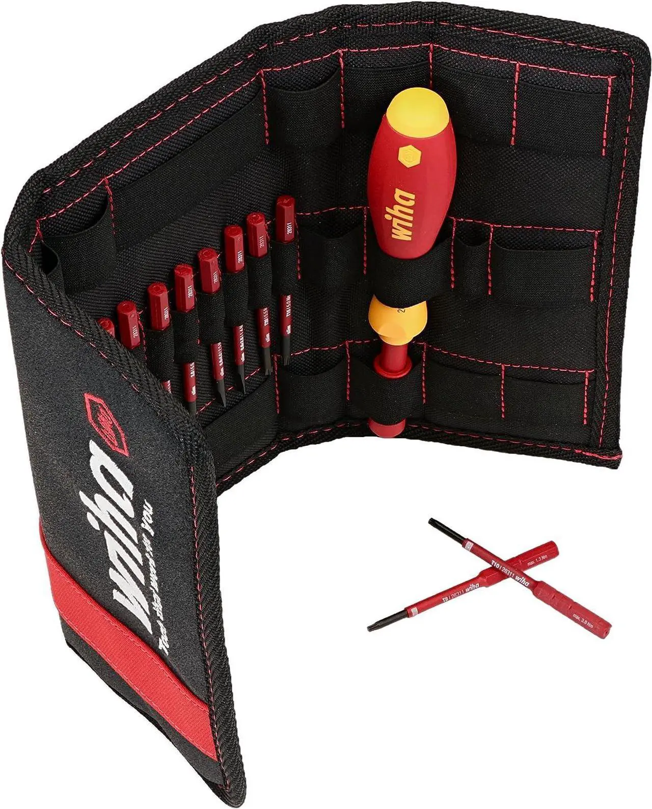 Alt view image 3 of 7 - Wiha 28398 19 Piece Insulated SoftFinish SlimLine Blade Set