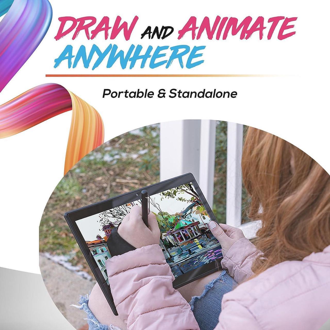 Alt view image 2 of 7 - Simbans PicassoTab XL Drawing Tablet No Computer Needed with 11.6 Inch Screen [4 Bonus Items] Stylus Pen, Portable, Standalone, Android 11, Best Gift for Beginner Digital Graphic Artist - PCXL