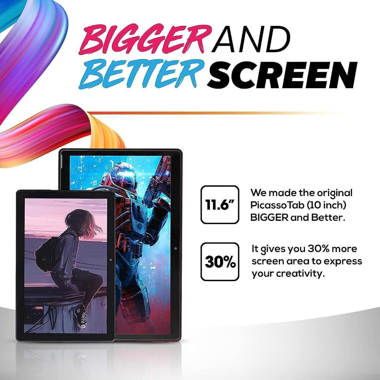 Alt view image 4 of 7 - Simbans PicassoTab XL Drawing Tablet No Computer Needed with 11.6 Inch Screen [4 Bonus Items] Stylus Pen, Portable, Standalone, Android 11, Best Gift for Beginner Digital Graphic Artist - PCXL