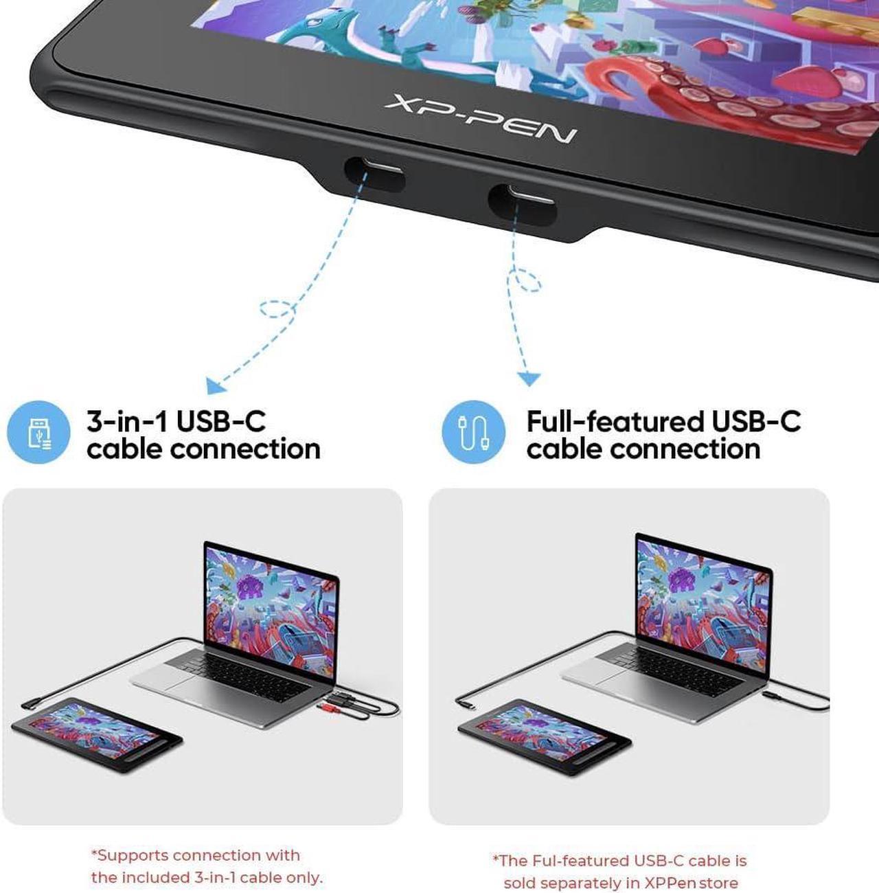 Alt view image 4 of 7 - XPPen 10 inch Drawing Tablet Artist 10 2nd,Computer Graphics Tablet with X3 Stylus,Digital Drawing Pad with 8192 Levels Pressure Sensitive & 6 Shortcut Keys,Designed for PC,Laptop,Android(Black)