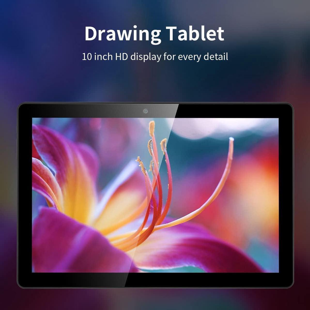 Alt view image 2 of 5 - Standalone Drawing Tablet, 10 Inch Drawing Tablet with Screen No Computer Needed, Android 12 Pen Display 4GB/64GB
