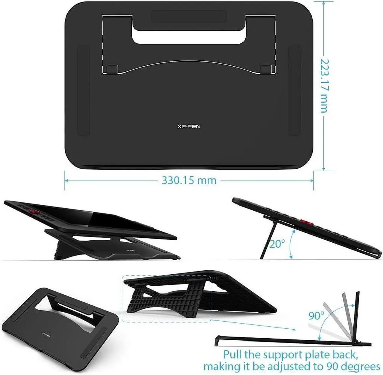 Alt view image 7 of 7 - 15.6 Inch Drawing Tablet with Screen Artist 15.6 Pro Tilt Support Graphics Drawing Tablet Pen Display Full-Laminated Red Dial (120% sRGB) 8192 Levels Pressure Sensitive & 8 Shortcut Keys