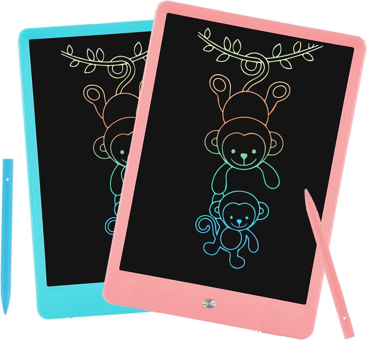 Main image of LCD Writing Tablet for Kids, 2 Pack Doodle Board Electronic Drawing Tablet 10 Inch Drawing Pad, Learning Toys Christmas Birthday Gifts for 3 4 5 6 7 8 Years Old Girls Boys